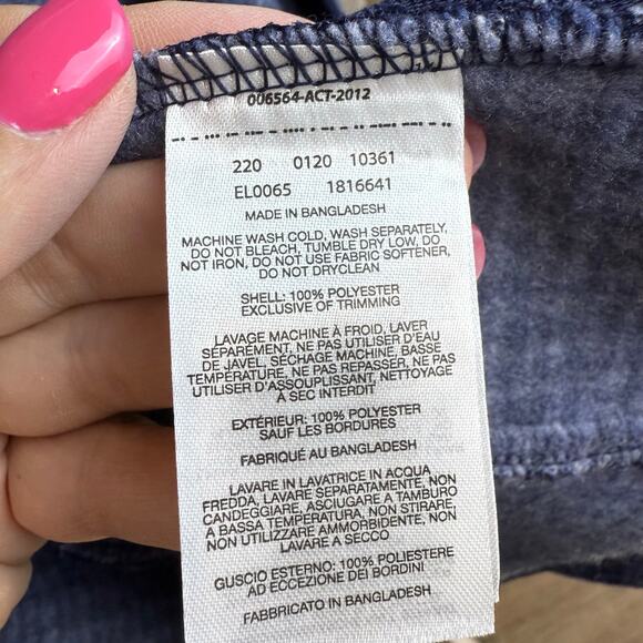 Columbia women's sz. Medium dark blue full zip jacket; athleisure sporty #4244 - Picture 7 of 9